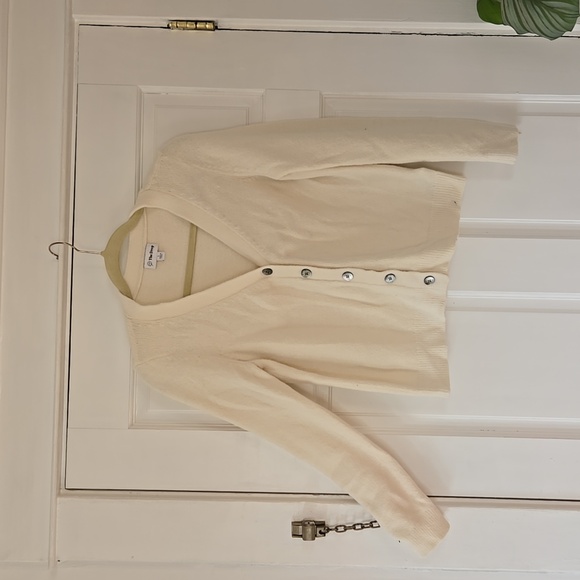 Francine V-Neck Button Front Cozy Cardigan - Picture 2 of 7